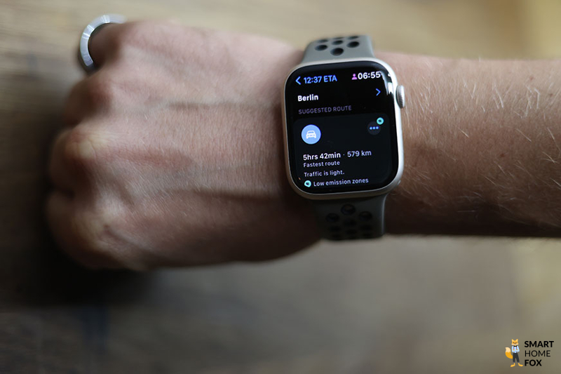 Навигационные функции на Apple Watch 8.